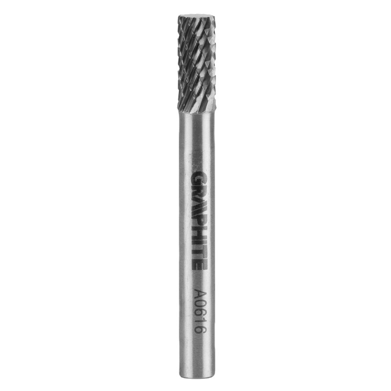 GRAPHITE 55H350 Frez do metalu HM, typ A (walcowy), 6 x 16 mm, trzpień 6 x 45 mm