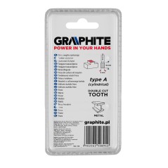 GRAPHITE 55H350 Frez do metalu HM, typ A (walcowy), 6 x 16 mm, trzpień 6 x 45 mm 