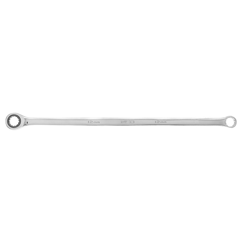 NEO TOOLS 09-362 Klucz oczkowy dwustronny z grzechotką, długi 12 mm
