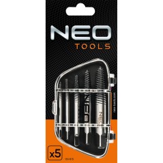 NEO TOOLS 09-615 Wykrętaki do zerwanych śrub, zestaw 5 szt. 