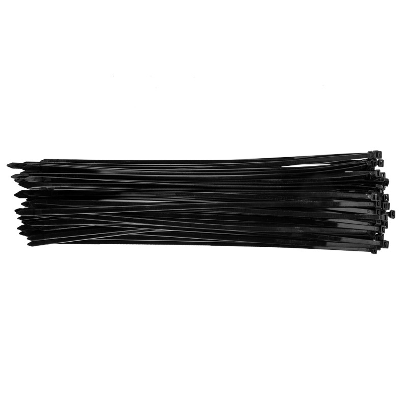 TOPEX 44E983 Opaski zaciskowe 7.6 x 500 mm, 75 szt., czarne