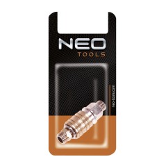 NEO TOOLS 12-645 Szybkozłączka do kompresora z końcówką, gwint zewnętrzny 1/4" 
