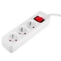 NEO TOOLS 90-176 Przedłużacz listwowy 1.5m, 3x1.5mm2, 3G, biały, ON/OFF