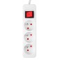 NEO TOOLS 90-176 Przedłużacz listwowy 1.5m, 3x1.5mm2, 3G, biały, ON/OFF