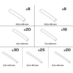 NEO TOOLS 11-978 Koszulki termokurczliwe, 127 sztuk 