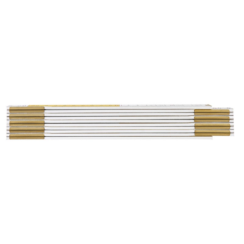 NEO TOOLS 74-020 Miara składana drewniana 2 m, biało-żółta