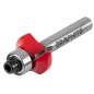 GRAPHITE 56H224 Frez kształtowy z łożyskiem, zaokrąglający, HM, 19 x 6.5 mm, trzpień 6 mm