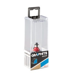 GRAPHITE 56H224 Frez kształtowy z łożyskiem, zaokrąglający, HM, 19 x 6.5 mm, trzpień 6 mm 
