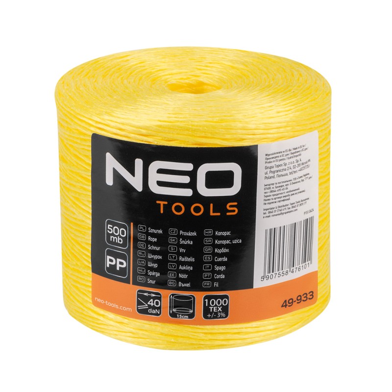 NEO TOOLS 49-933 Sznurek polipropylenowy 500 m