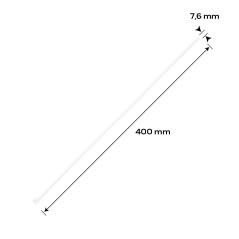 NEO TOOLS 01-666 Opaski zaciskowe EXTREME 7.6 × 400 mm, białe, 50 szt. 