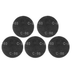 GRAPHITE 54H026 Siatka ścierna do gipsu na rzep 180 mm, K80, 5szt do szlifierki 59G263 