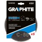 GRAPHITE 54H026 Siatka ścierna do gipsu na rzep 180 mm, K80, 5szt do szlifierki 59G263