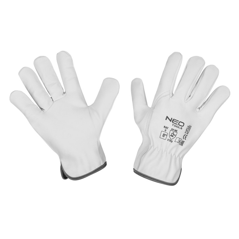 NEO TOOLS 97-657-8 Rękawice robocze, 2121X, skóra kozia,  rozmiar 8", CE