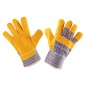 NEO TOOLS 97-650 Rękawice robocze, dwoina bydlęca żółta, 10.5"