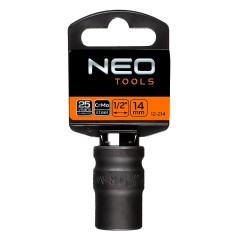 NEO TOOLS 12-214 Nasadka udarowa 1/2", 14 x 38mm, Cr-Mo 