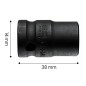 NEO TOOLS 12-214 Nasadka udarowa 1/2", 14 x 38mm, Cr-Mo