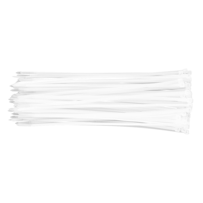 TOPEX 44E979 Opaski zaciskowe 4.8 x 300 mm, 75 szt., białe