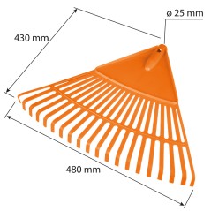 NEO TOOLS 95-041 Grabie do liści duże, tworzywo sztuczne 