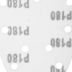 GRAPHITE 54H014 Papier ścierny na rzep delta 140 x 140 x 80 mm, K180, 5 szt., z otworami 
