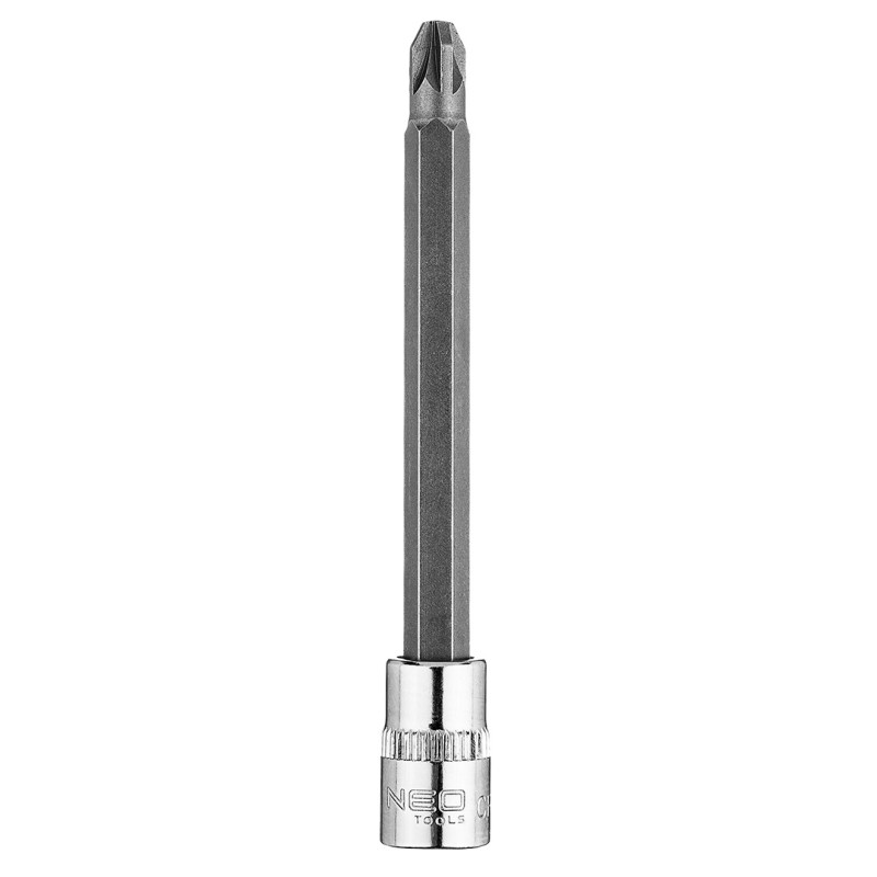NEO TOOLS 10-339 Końcówka wkrętakowa PZ3 na nasadce 1/4", długa, 87 mm