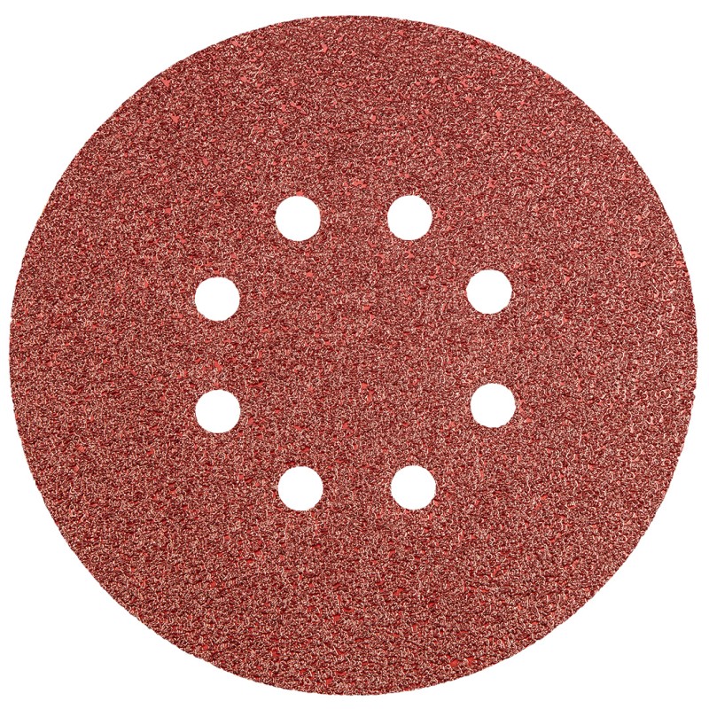 GRAPHITE 55H945 Krążki ścierne 150 mm, K40, 5 szt., z 8 otworami