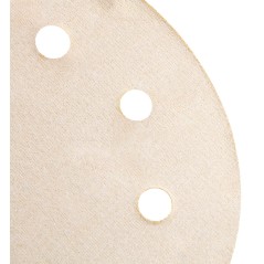 GRAPHITE 54H022 Papier ścierny na rzep 180 mm, K80, 5 szt., z 8 otworami do szlifierki 59G263 