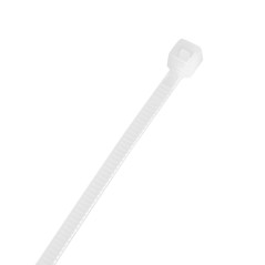 TOPEX 44E971 Opaski zaciskowe 2.5 x 200 mm, 100 szt., białe 