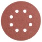 GRAPHITE 55H942 Krążki ścierne 125 mm, K100, 5 szt., z 8 otworami