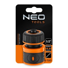 NEO TOOLS 15-720 Złączka przelotowa 1/2", dwumateriałowa 