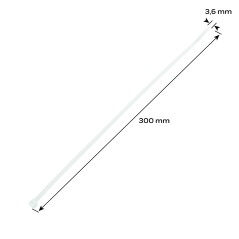 NEO TOOLS 01-604 Opaski zaciskowe 3.6 x 300 mm, 100 szt., białe 
