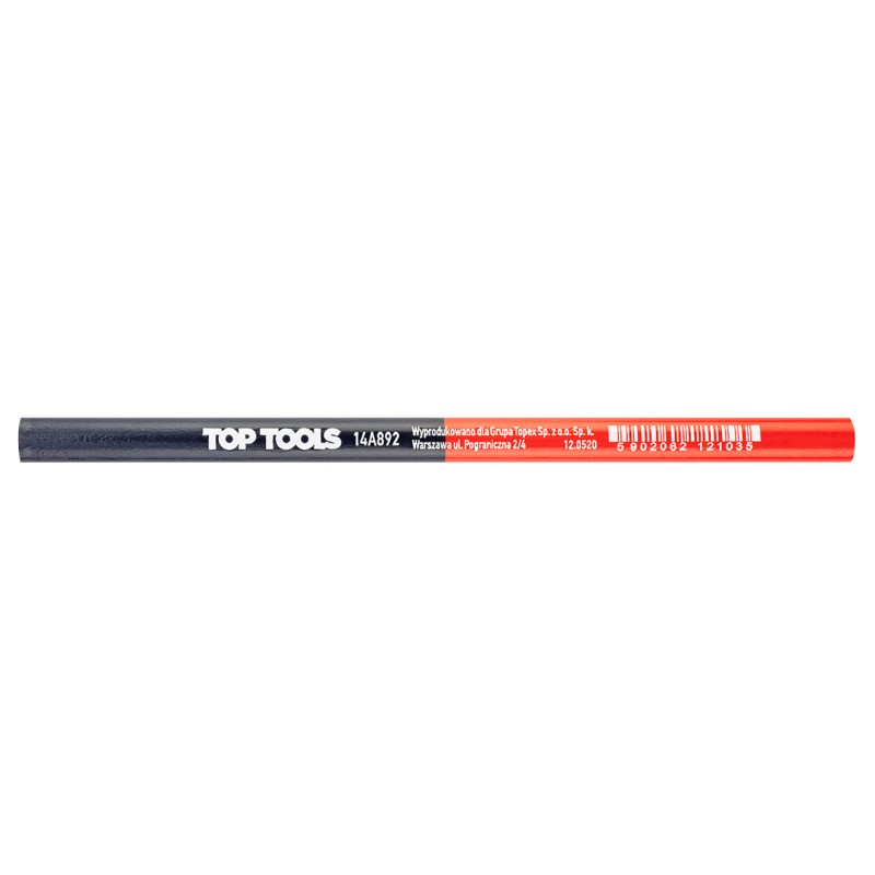 Top Tools 14A892 Ołówek stolarski granatowo-czerwony