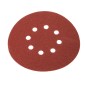GRAPHITE 54H019 Krążki ścierne 150 mm, K100, 5 szt., z 8 otworami, 65mm