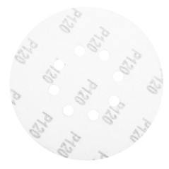 GRAPHITE 54H020 Krążki ścierne 150 mm, K120, 5 szt., z 8 otworami, 65mm 