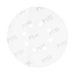 GRAPHITE 54H021 Krążki ścierne 150 mm, K150, 5 szt., z 8 otworami, 65mm 
