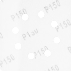 GRAPHITE 54H021 Krążki ścierne 150 mm, K150, 5 szt., z 8 otworami, 65mm 