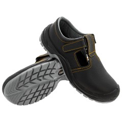 NEO TOOLS 82-099-47 Sandały skórzane S1 FO, stalowy podnosek, rozmiar 47 