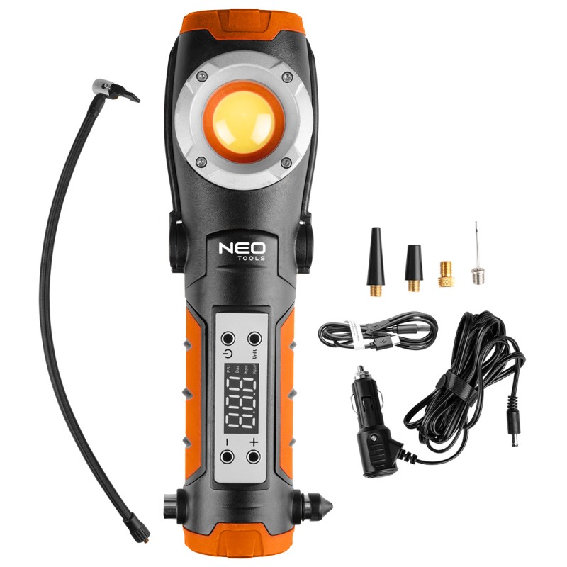 NEO TOOLS 99-130 Lampa akumulatorowa 800lm z kompresorem