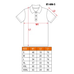 NEO TOOLS 81-606-S Koszulka polo DENIM, rozmiar S 