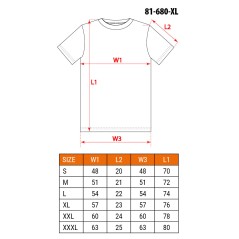 NEO TOOLS 81-680-XL T-shirt z nadrukiem, warsztat, rozmiar XL 