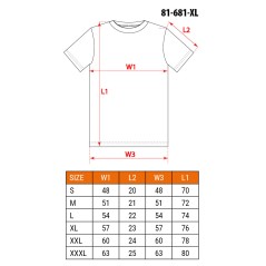NEO TOOLS 81-681-XL T-shirt z nadrukiem, motor, rozmiar XL 
