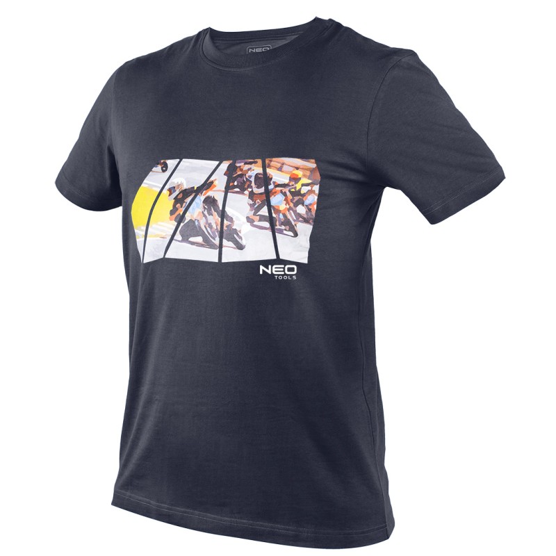 NEO TOOLS 81-681-M T-shirt z nadrukiem, motor, rozmiar M