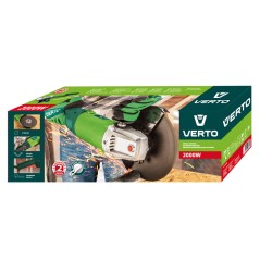 VERTO 51G203 Szlifierka kątowa 2000W, tarcza 230 x 22.2 mm, obroty 6500 min⁻¹ 