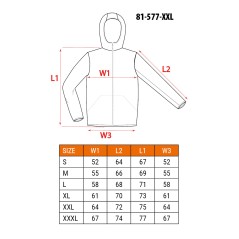 NEO TOOLS 81-577-XXL Kurtka Mix&Match, 4-way stretch, zielona, rozmiar XXL 