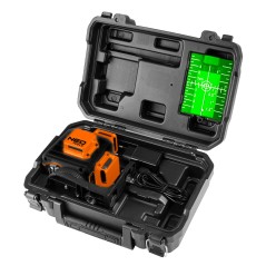 NEO TOOLS 75-109 Laser 3D, zielony, walizka, tarcza celownicza, magnetyczny uchwyt, ładowarka 