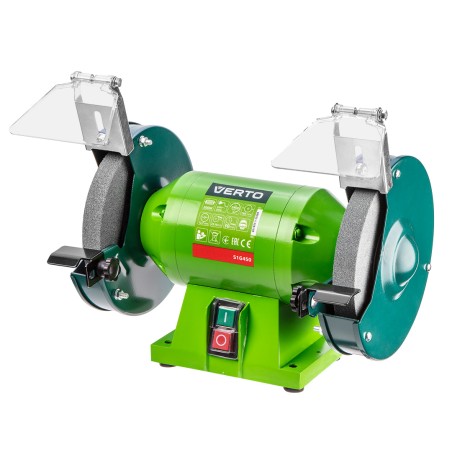 VERTO 51G450 Szlifierka stołowa 200W, ściernica 150 x 12.7 mm