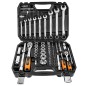 NEO TOOLS 08-672 Klucze nasadowe 1/2", 1/4" , zestaw 82 szt., CrV