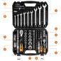 NEO TOOLS 08-672 Klucze nasadowe 1/2", 1/4" , zestaw 82 szt., CrV