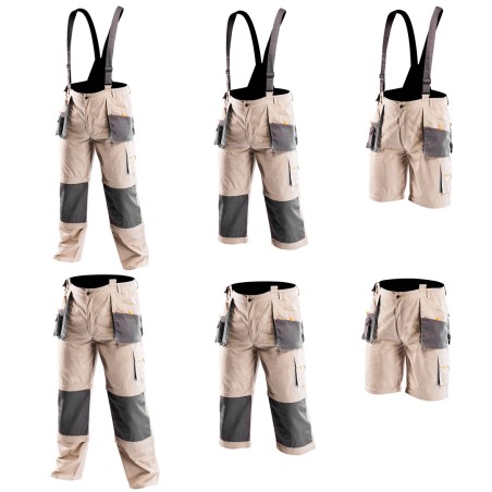 NEO TOOLS 81-320-M Spodnie robocze na szelkach 6w1 COTTON, rozmiar M/50