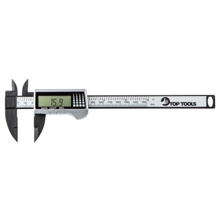 Top Tools 31C621 Suwmiarka cyfrowa 150 mm, kompozyt włókna węglowego
