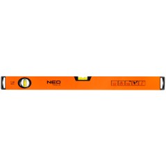 NEO TOOLS 71-082 Poziomnica aluminiowa, 2 libelle, frezowana dolna powierzchnia, 60 cm